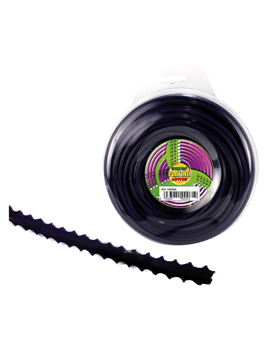 FILO PROFESSIONALE -PLATINO- mm 2,7 mt  67 - seghettato