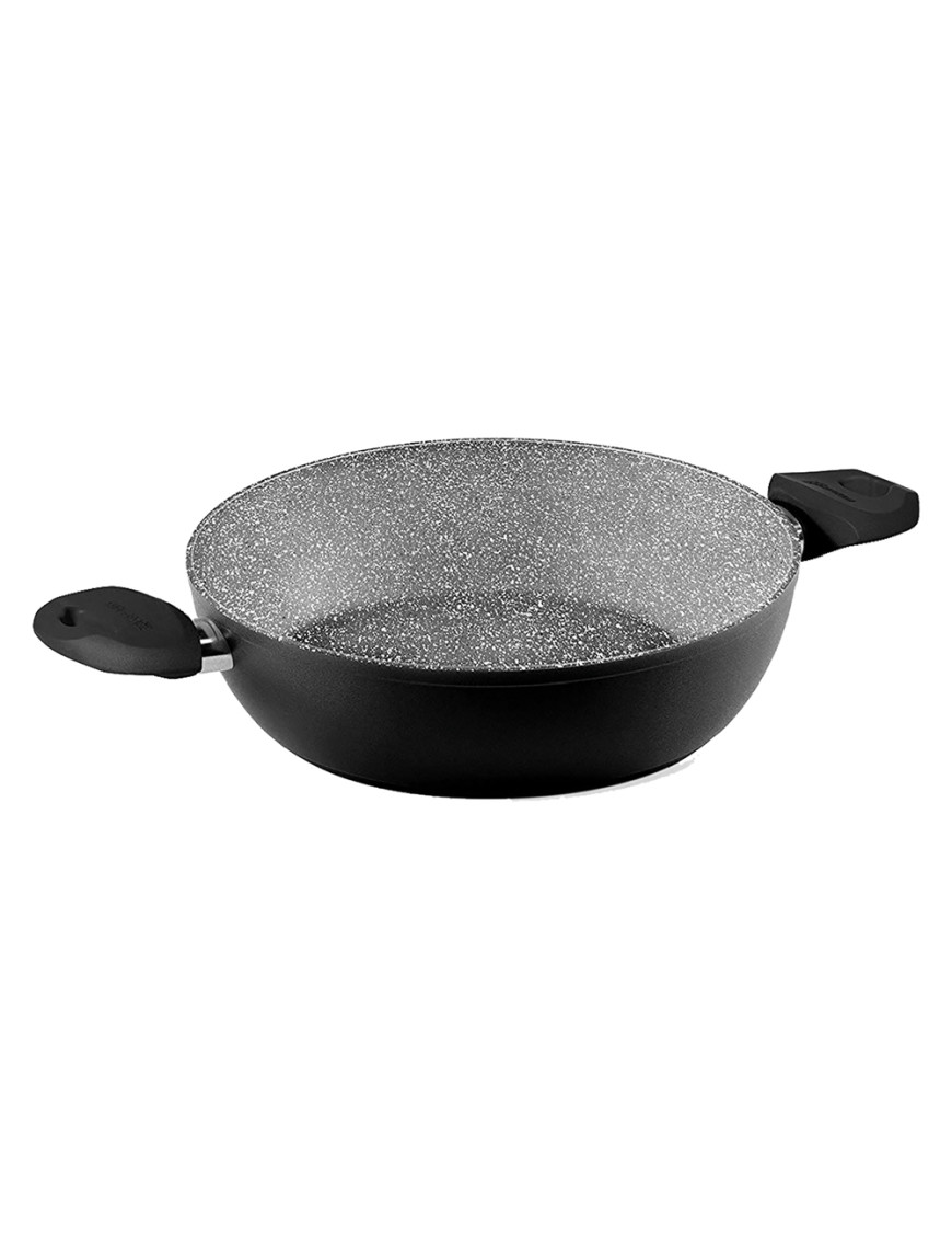 TEGAME DUE MANICI -BLACK PEARL INDUCTION- Ø cm. 24