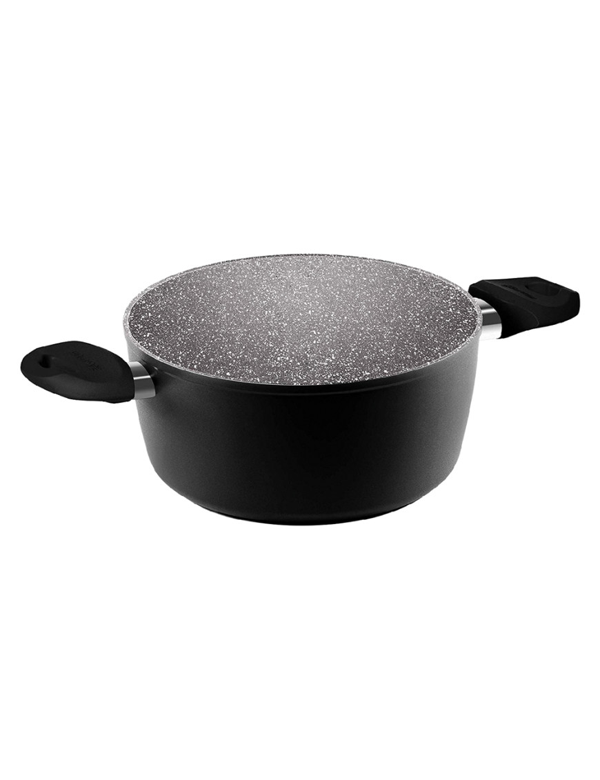 CASSERUOLA CON MANICI -BLACK PEARL INDUCTION- Ø cm. 20 - 2 manici