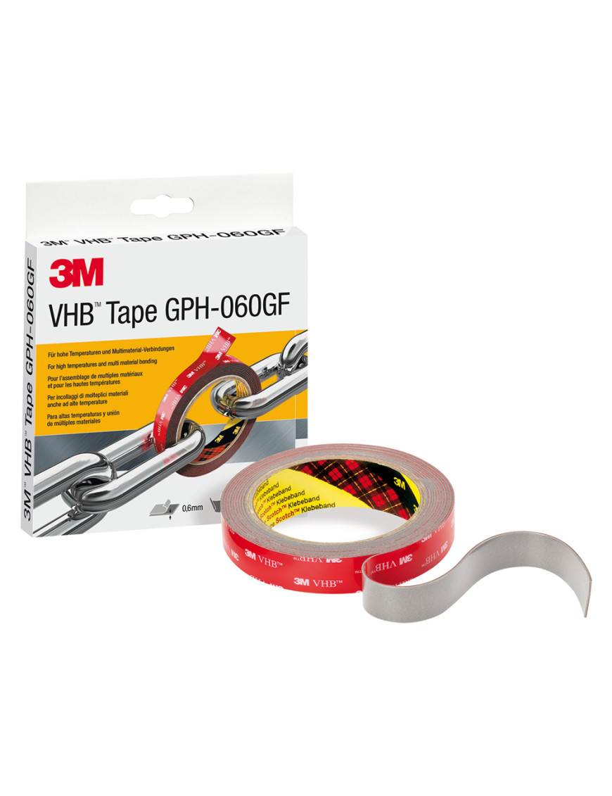NASTRO BIADESIVO IN SCHIUMA -VHB-GPH- spessore 1,1 mm - grigio