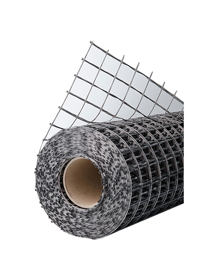 RETE PER ARMATURA PAVIMENTI mt 1 x 50 - gr.130/mq - col.grigio