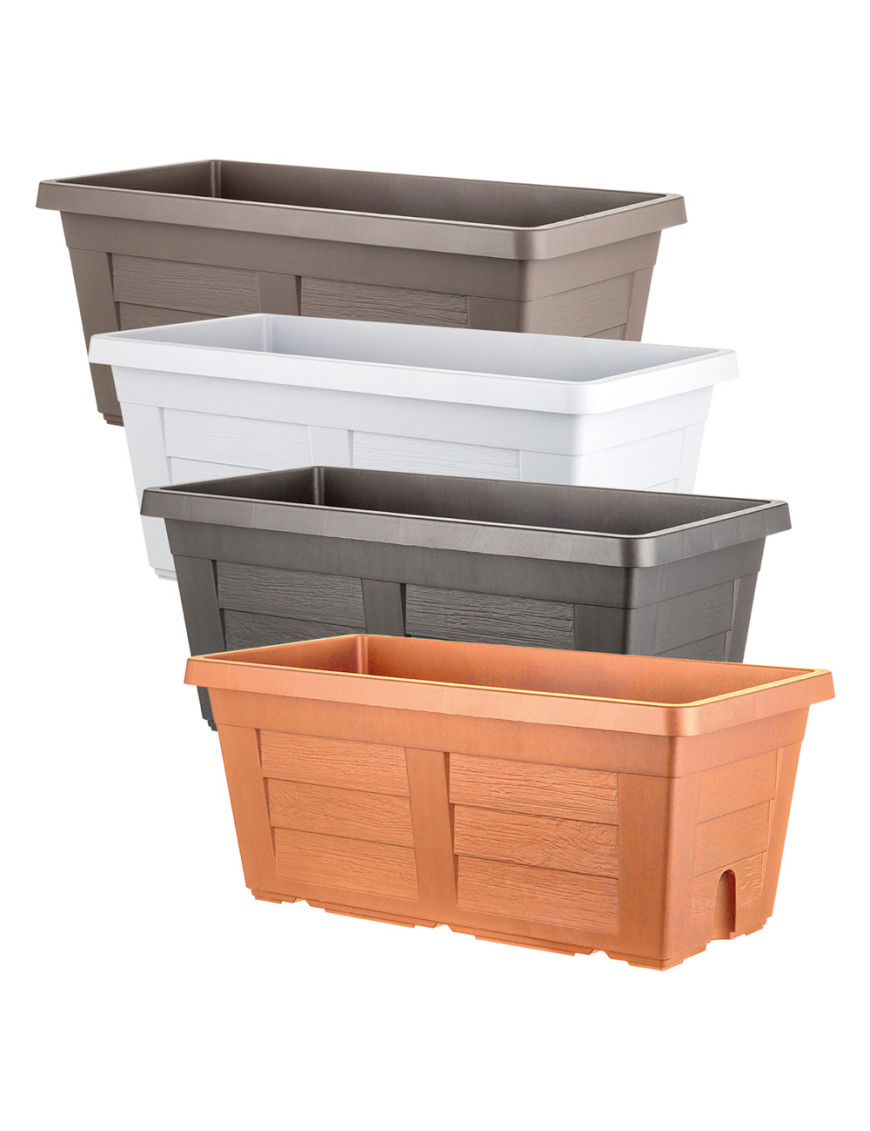 FIORIERA RETTANGOLARE cm  80 x 40 x 34 - ghiaccio