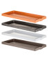 SOTTOVASO PER FIORIERA RETTANGOLARE cm 94 x 36 x 5,5 - antracite