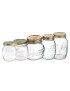 VASO ERMETICO IN VETRO PER ALIMENTI -QUATTRO STAGIONI- 1000 ml - h. 180 x Ø 111 mm (CF PZ.12)